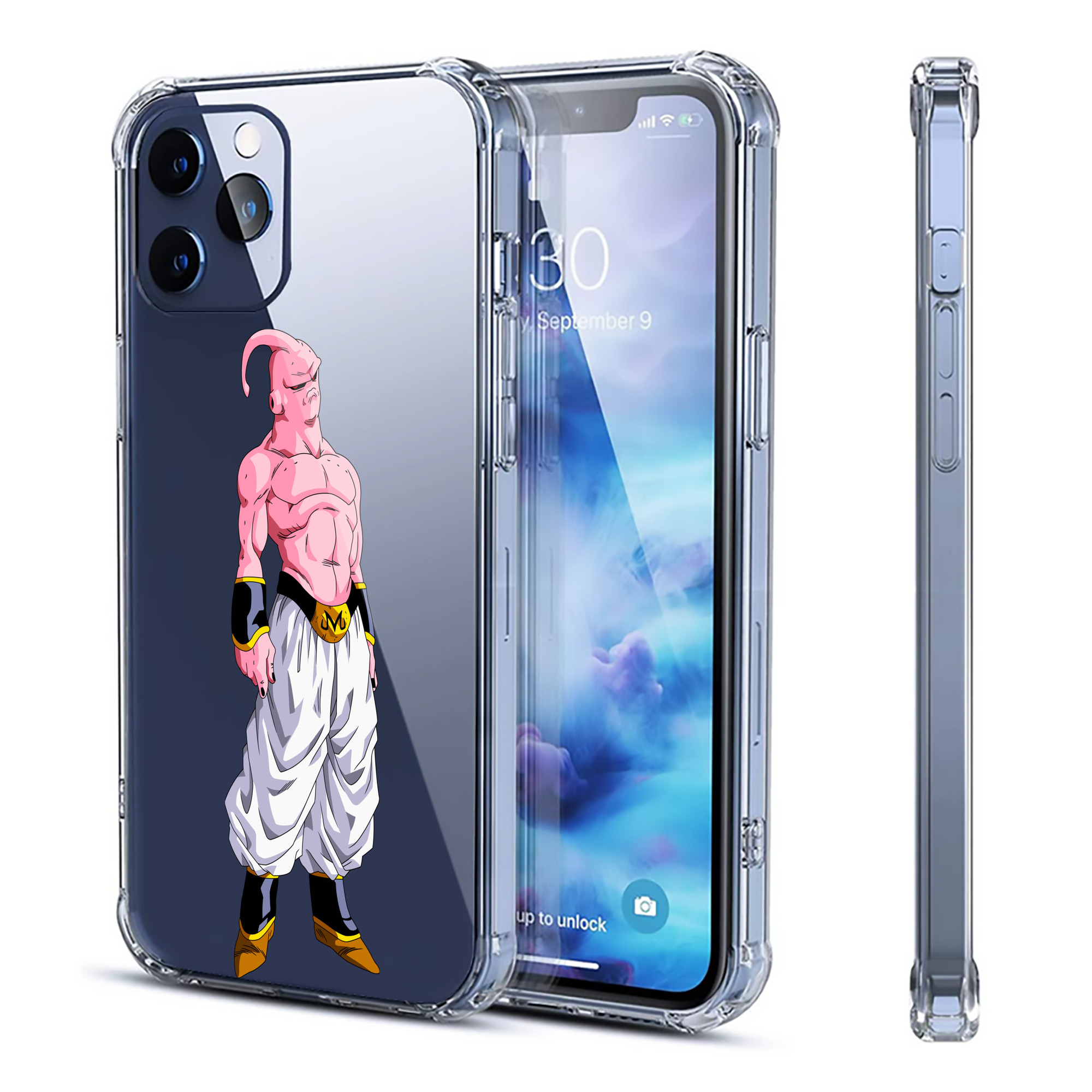 （画像用） ドラゴンボール 魔人ブウ DRAGON BALL Majin Buu 【iPhone 12シリーズ対応】透明スマホケース（クリアソフトケース）